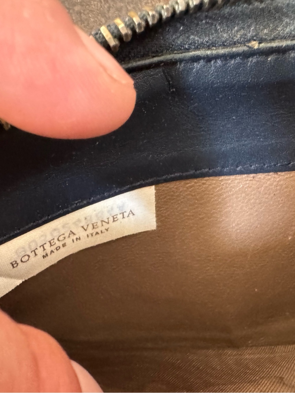 Bottega Veneta Intrecciato Zip Around Long Wallet Navy Blue with Box - Picture 13 of 14